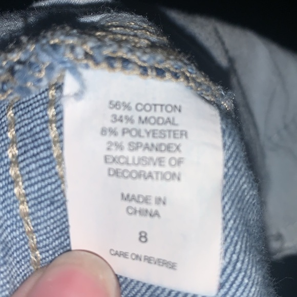 Soho New York & Company Blue Cropped Boyfriend Jeans- 8R Medium - Picture 8 of 12